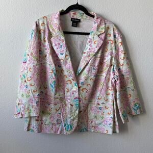 Vintage y2k paisley blazer